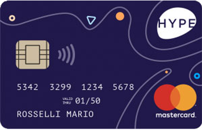 Carta di credito 0 spese: scopri la lista delle migliori 2 Carta di credito HYPE Start Cashback