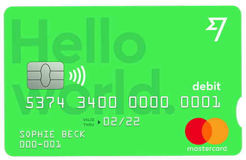 Carta di debito Transferwise Mastercard